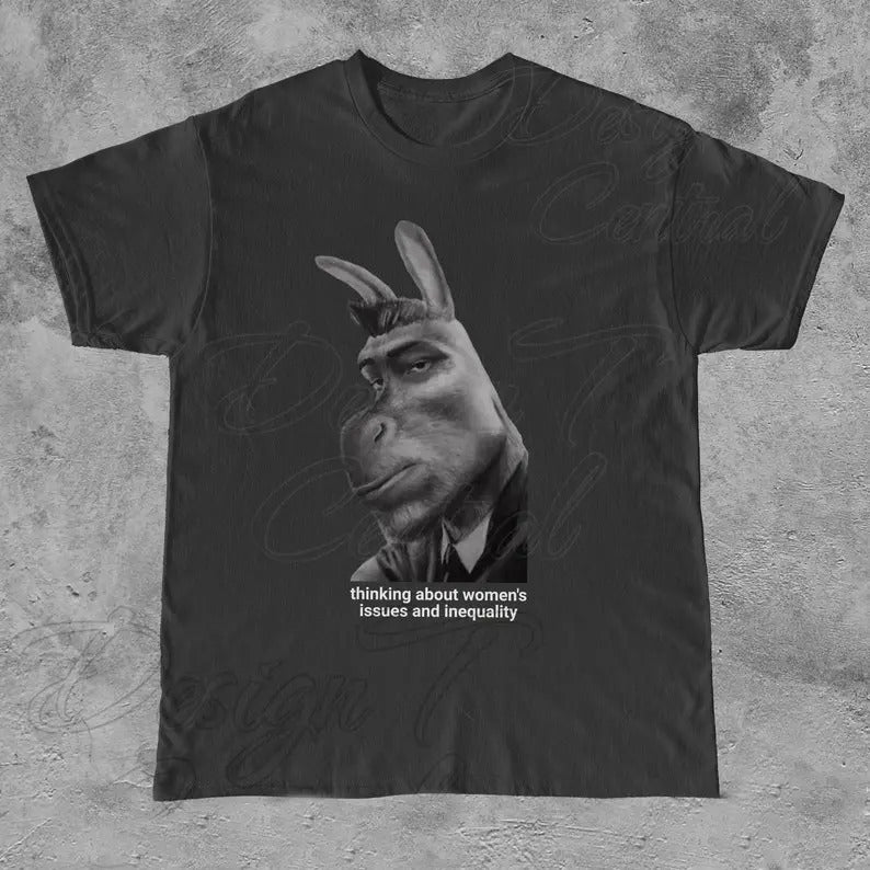 Funny Meme Shirt, Feminism Sigma Donkey Tee, Gift Unisex T-Shirt Casual Fabric Hoodie, Sweatshirt | TeeBloomCo.com