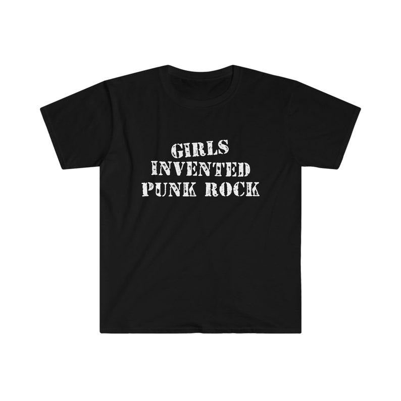 Funny Meme Shirt, GIRLS INVENTED PUNK Rock Tee, Gift Unisex T-Shirt Hoodie, Sweatshirt | TeeBloomCo.com