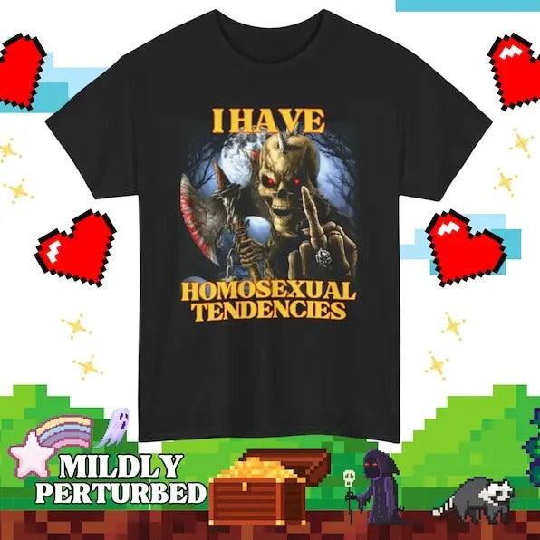 Funny Meme Shirt, Hard Skeleton Homosexual Tendencies Tee, Gift Unisex T-Shirt Hoodie, Sweatshirt | TeeBloomCo.com