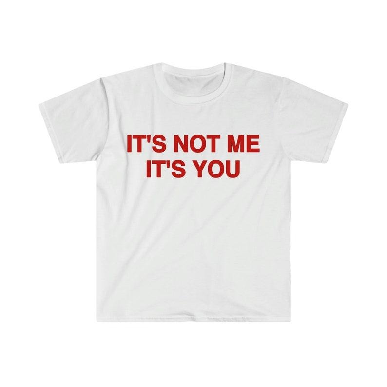 Funny Meme Shirt, It's Not Me It's You Tee, 2000's Gift Unisex T-Shirt Hoodie, Sweatshirt | TeeBloomCo.com