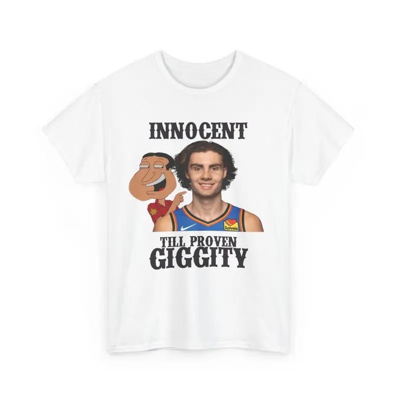 Funny Meme Shirt, Josh Giggity Giddey Tee, OKC Thunder Gift Unisex T-Shirt Hoodie, Sweatshirt | TeeBloomCo.com