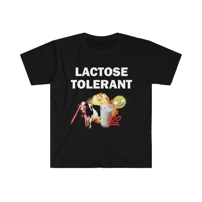 Funny Meme Shirt, Lactose Tolerant Tee, Gift Unisex T-Shirt Hoodie, Sweatshirt | TeeBloomCo.com