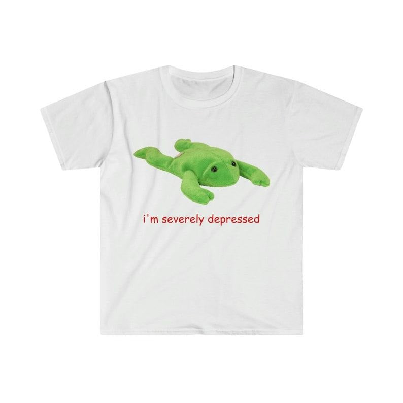 Funny Meme Shirt, Oddly Specific i'm severely depressed Tee, Gift Unisex T-Shirt Hoodie, Sweatshirt | TeeBloomCo.com