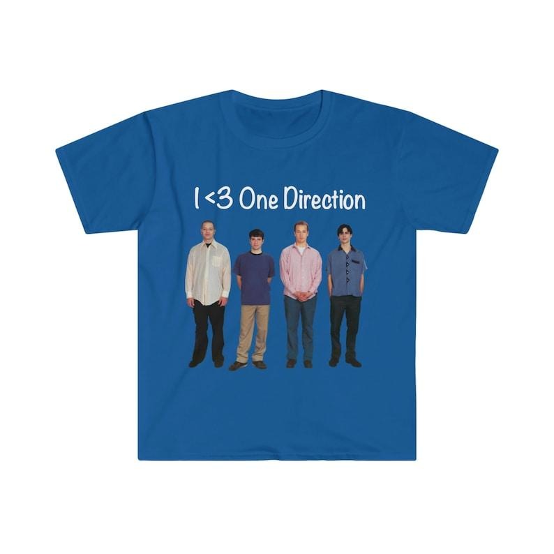 Funny Meme Shirt, One Direction Weezer Tee, Heart 1D Parody Joke Gift Unisex T-Shirt Hoodie, Sweatshirt | TeeBloomCo.com
