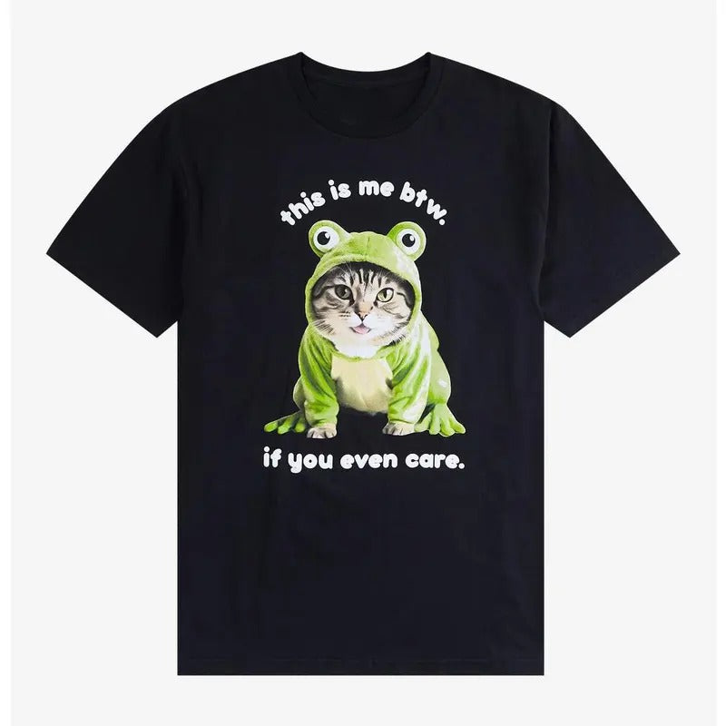 Funny Meme Shirt, This Is Me BTW Cat, Gift Unisex T-Shirt Casual Fabric Hoodie, Sweatshirt | TeeBloomCo.com