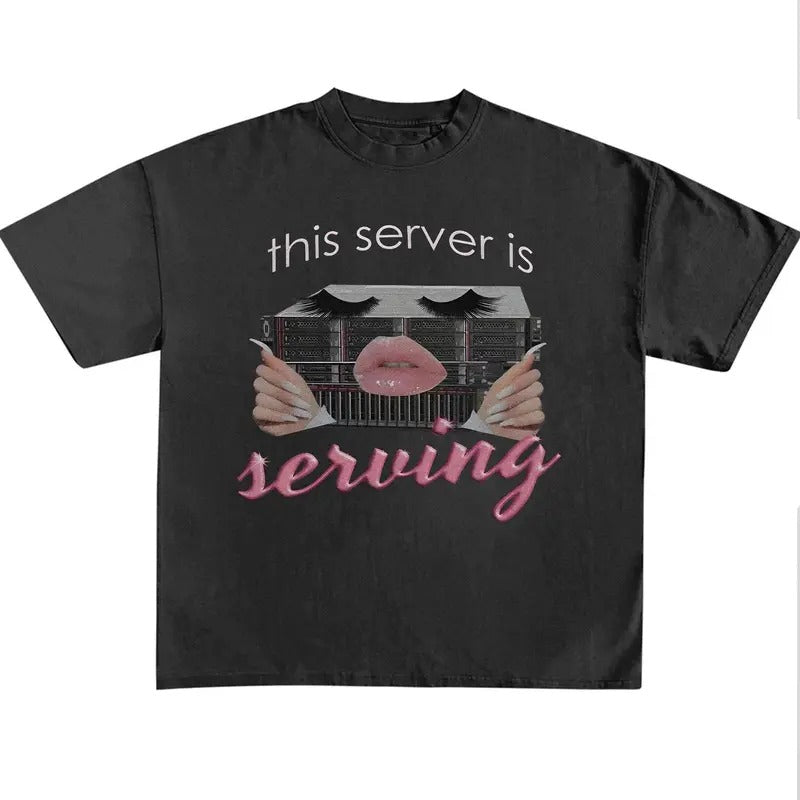 Funny Meme Shirt, This Server Is Serving Shirt, Meme Quote Merch, Funny Trendy Unisex Gift Hoodie, Sweatshirt