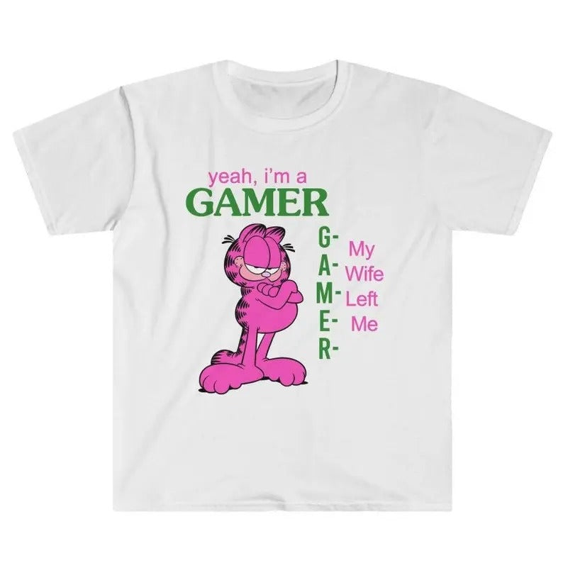Funny Meme Shirt, Yeah I'm a Gamer, My Wife Left Me Tee, Gift Unisex T-Shirt Hoodie, Sweatshirt | TeeBloomCo.com