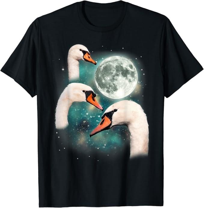 Funny Meme Shirts For Men, 3 Swans Funny Bird Meme T-Shirt Menswear Top Hoodie, Sweatshirt | TeeBloomCo.com