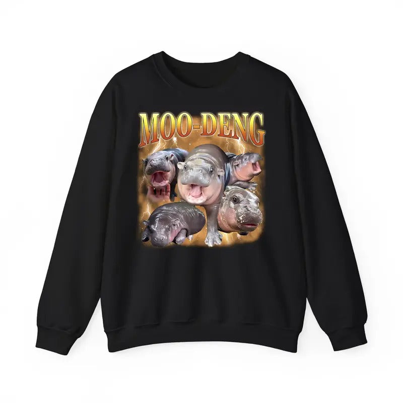 Funny Meme, Moo Deng Shirt, Moo Deng Hippo, Moo Deng Hippo Gifts, Cute Hippo Baby Hippo Shirt, Zoo Shirt, Hippo...