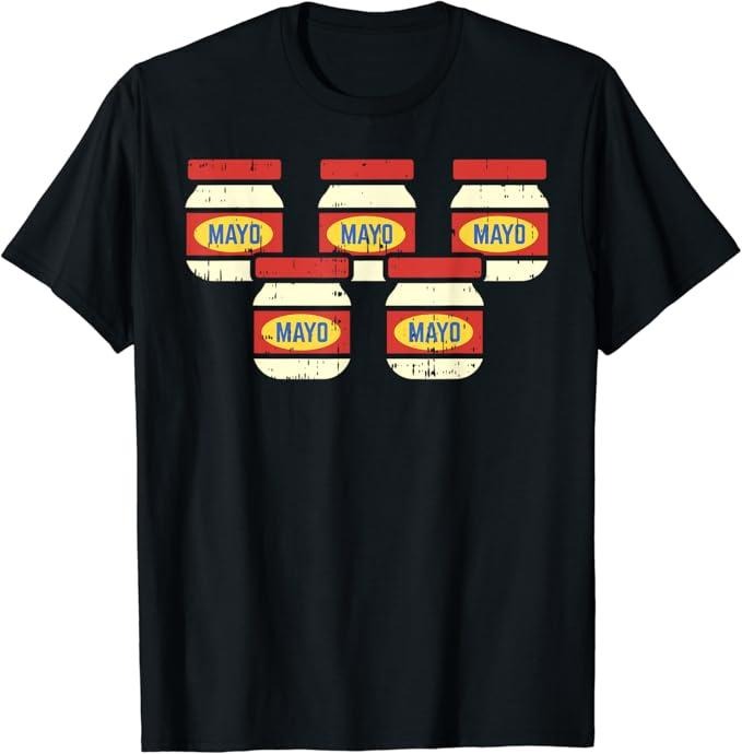 Funny Mexican Shirts, Funny Cinco De Mayo Mayonnaise Shirt Foodie Mexican Fiesta T-Shirt Menswear Top Casual Classic...