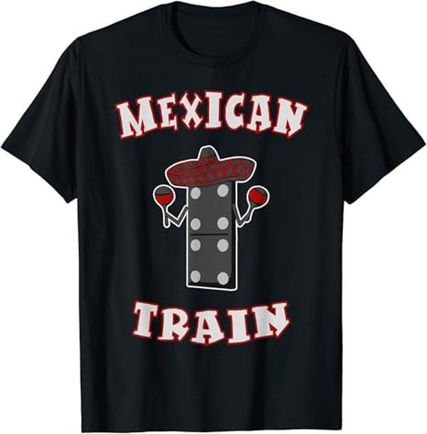 Funny Mexican Shirts, Mexican Train Dominoes Funny T-Shirt Menswear Top Casual Classic Hoodie, Sweatshirt | TeeBloomCo.com