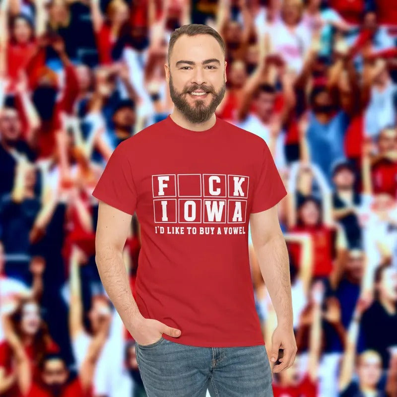 Funny Nebraska Shirt - Fck Iowa Shirt - Nebraska Gift - Nebraska Apparel Hoodie, Sweatshirt | TeeBloomCo.com