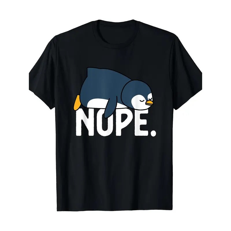 Funny Nope Not Today Lazy Penguin Animal Lover T-Shirt Made in USA Hoodie, Sweatshirt | TeeBloomCo.com