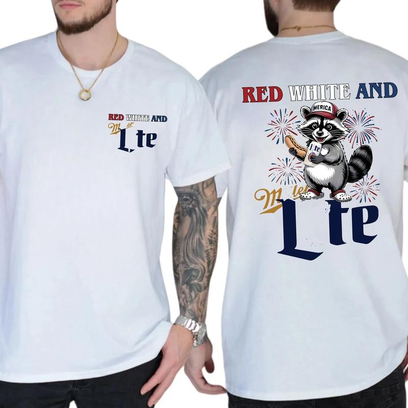 Funny Raccoon 4th of July 2 Sides Shirt, Independence Day Tee, Fourth Of July Shirt, Patriotic USA Shirt Hoodie, Sweatshirt