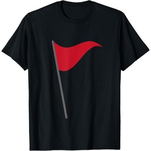 Funny Red Flag Warning Halloween Costume T-Shirt Made in USA Hoodie, Sweatshirt | TeeBloomCo.com