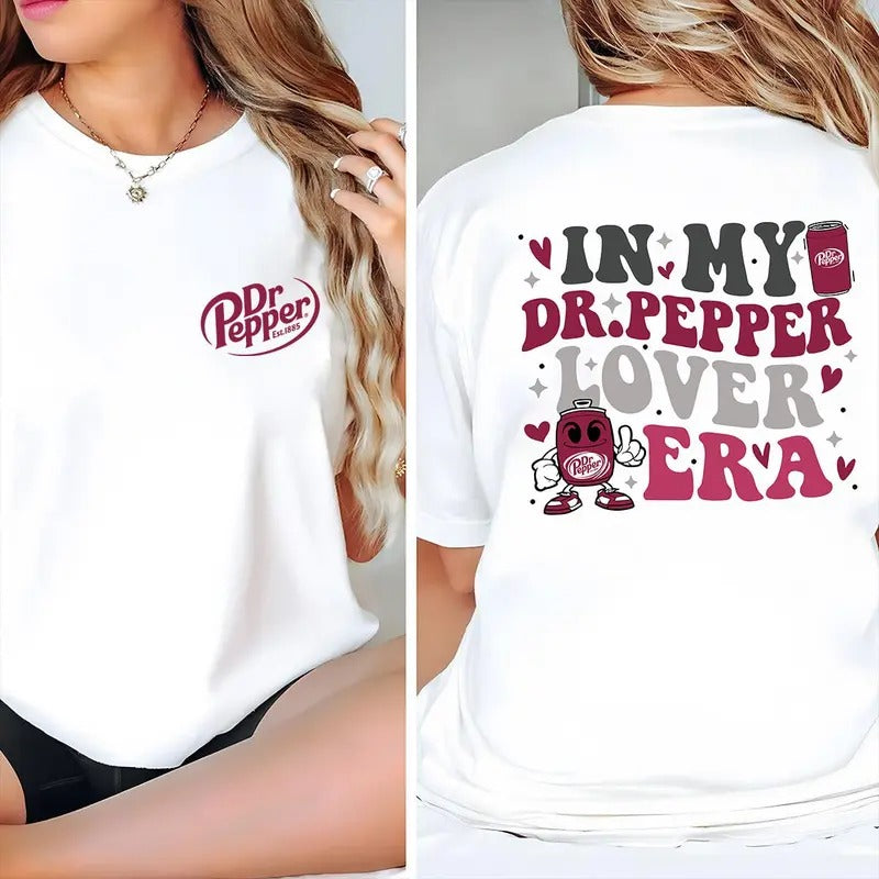 Funny Sarcastic  Dr Pepper Soda Sweatshirt  In My,  Sarcastic Graphic Tee, Unisex Classic Cotton Tee with 2 Sides Graphic...