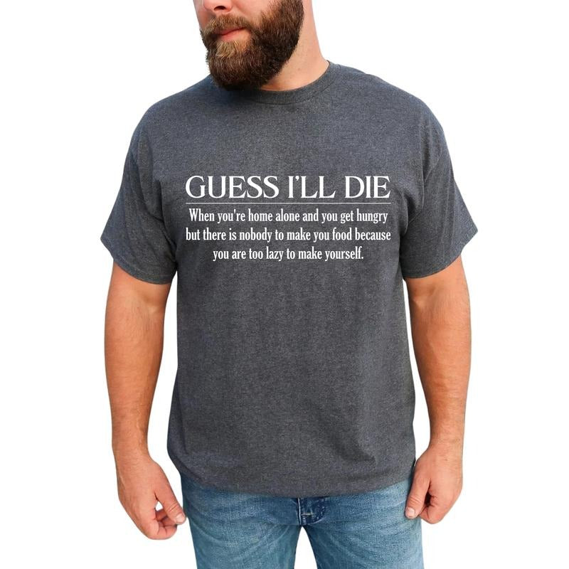 Funny Sarcastic Graphic Tee, Funny Definition Menswear, Hungry But Lazy T-shirt For Men, Funny Lazy Shirt, Gift For Him...