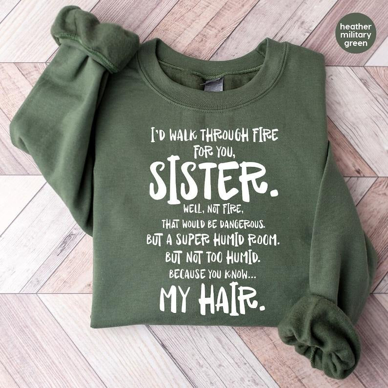 Funny Sister Sweatshirt, Sister Gift, Big Sister Longsleeve, Little Sisters Hoodie, Gifts For Sister, Big Sister Gift,...