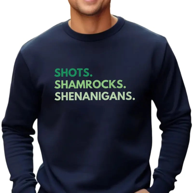 Funny St Patrick's Day Shirt, Lucky Drinking Pub Crawl Tee, Saint Paddy's Day Shenanigans Tshirt, Irish Party Shirt,...