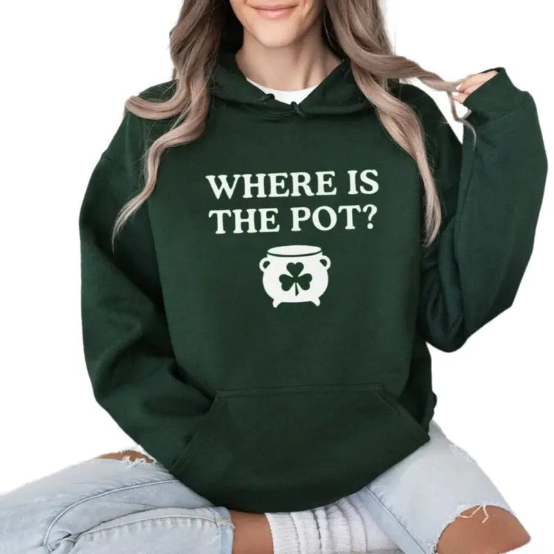 Funny St. Patrick's Day Where Is The Pot? Tee, Irish Shirt, St. Paddy's Day Drinking Shirt, Lucky Day Drinking Shirt,...