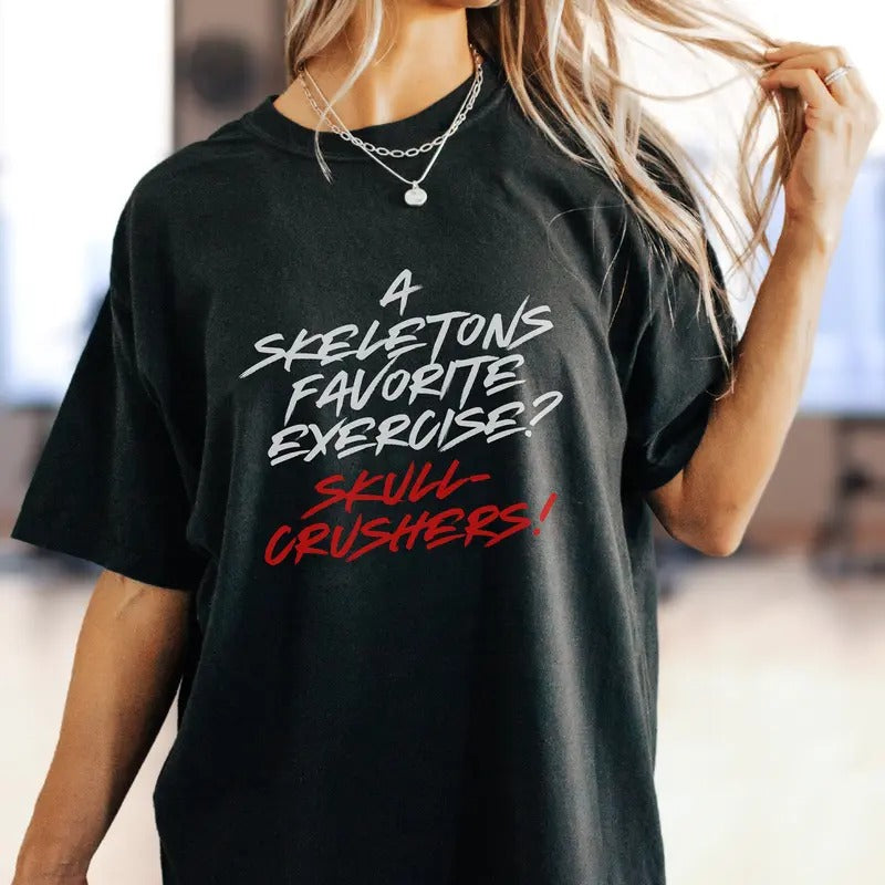 Funny Thick Thighs Oversized Shirt For Gym Muscle Mommy Cardio Squats Deadlift Gift Work Out Fit For The Gym Good Vibes...