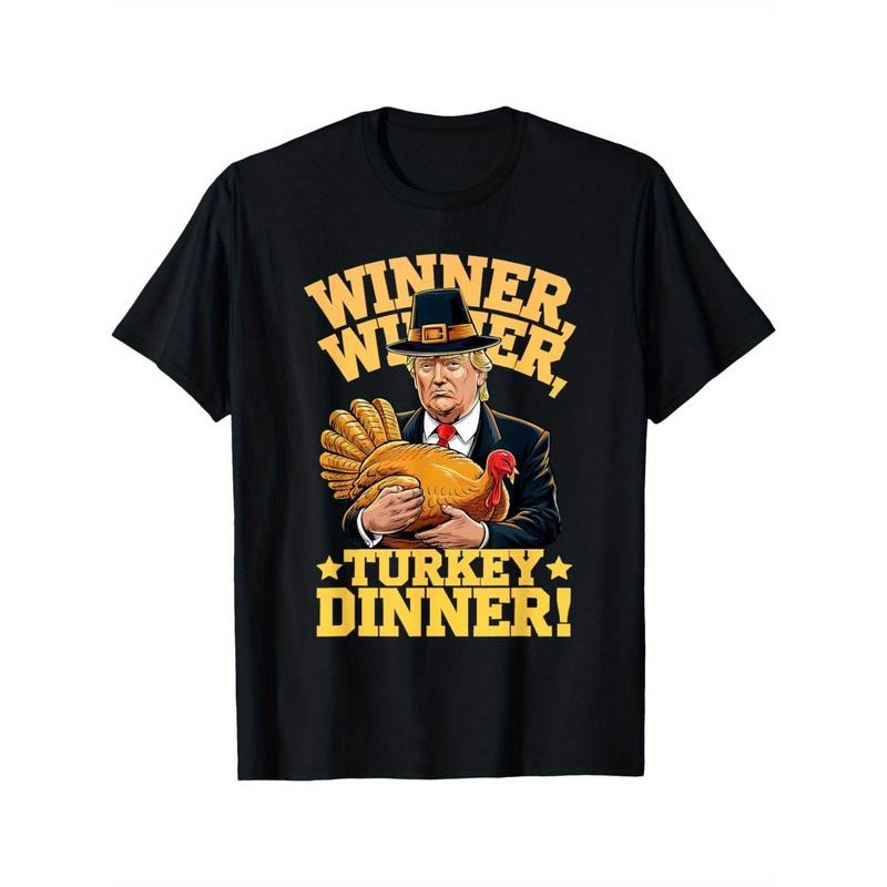 Funny Trump 'Winner Turkey Dinner' Thanksgiving T-Shirt