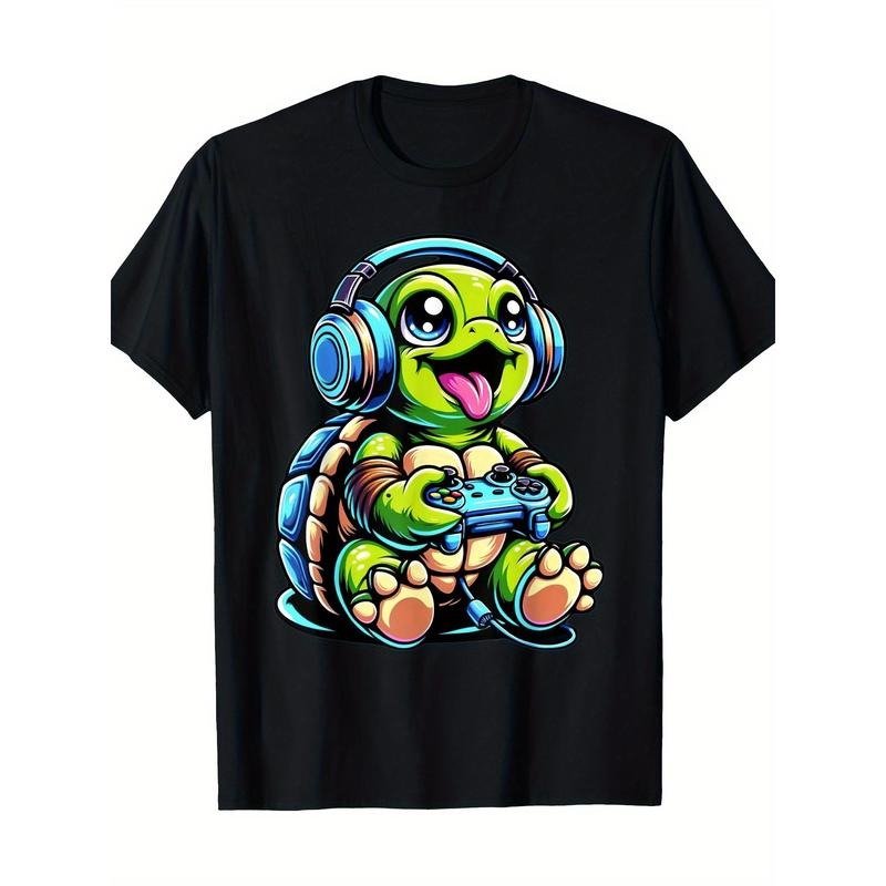 Funny Turtle Gamer Gaming Turtles Video Game 220g 100% Cotton T-Shirt made in usa Hoodie, Sweatshirt | TeeBloomCo.com