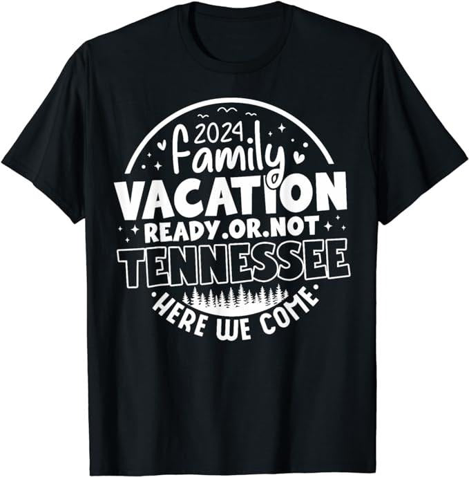 Funny Vacation Shirt, Family Vacation 2024 Tennessee Trip Funny Here We Menswear Casual Cotton Hoodie, Sweatshirt