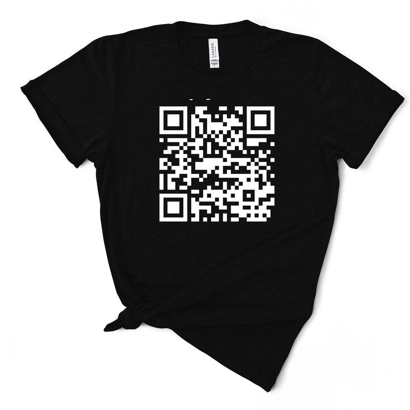 Funny Women's QR Code T-Shirt - Funny TShirt Hoodie, Sweatshirt | TeeBloomCo.com