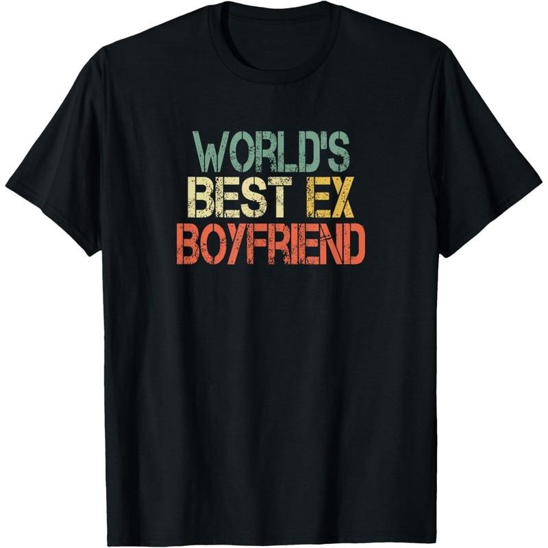Funny World's Best Ex Boyfriend Cool Retro Design Mens T-Shirt made in usa Hoodie, Sweatshirt | TeeBloomCo.com