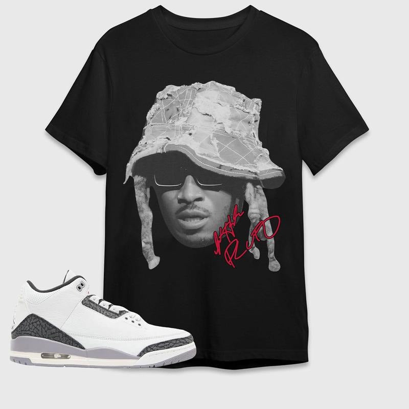 Future, 3 Cement Grey Unisex Shirt, Shirt To Match Sneaker, Hiphop Rap Tee Cotton Menswear Top Hoodie Oversized Sweatshirt