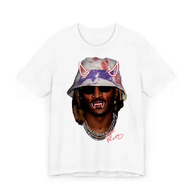 Futureee Kitty Halloween Big Face Rap Tee - Must-Have Graphic Design Shirt Hoodie, Sweatshirt | TeeBloomCo.com
