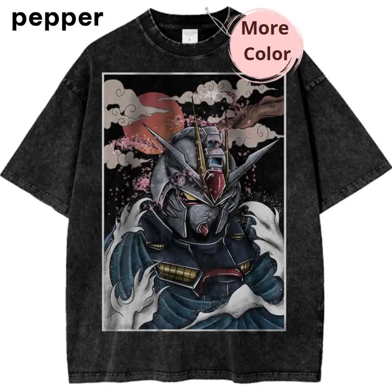 GAT-X105 Strike Gundam Vintage Anime T-Shirt, Cool Graphic Tee, anime Graphic Tee,  vintage clothing men, anime clothing,...