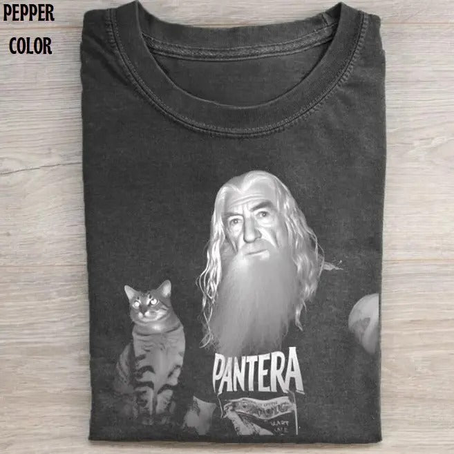 Galdalf Selfie With Cat Funny Graphic T-shirt, Meme Cat Love Shirts, Unisex Lord of the Rings Movie Shirt Menswear...