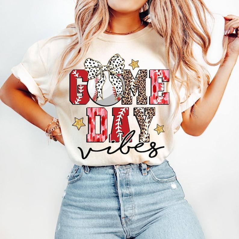 Game Day Baseball,Baseball, Baseball Coquette, Baseball Bow, Baseball Mama, Baseball Mom, Brushstroke Tshirt Hoodie,...