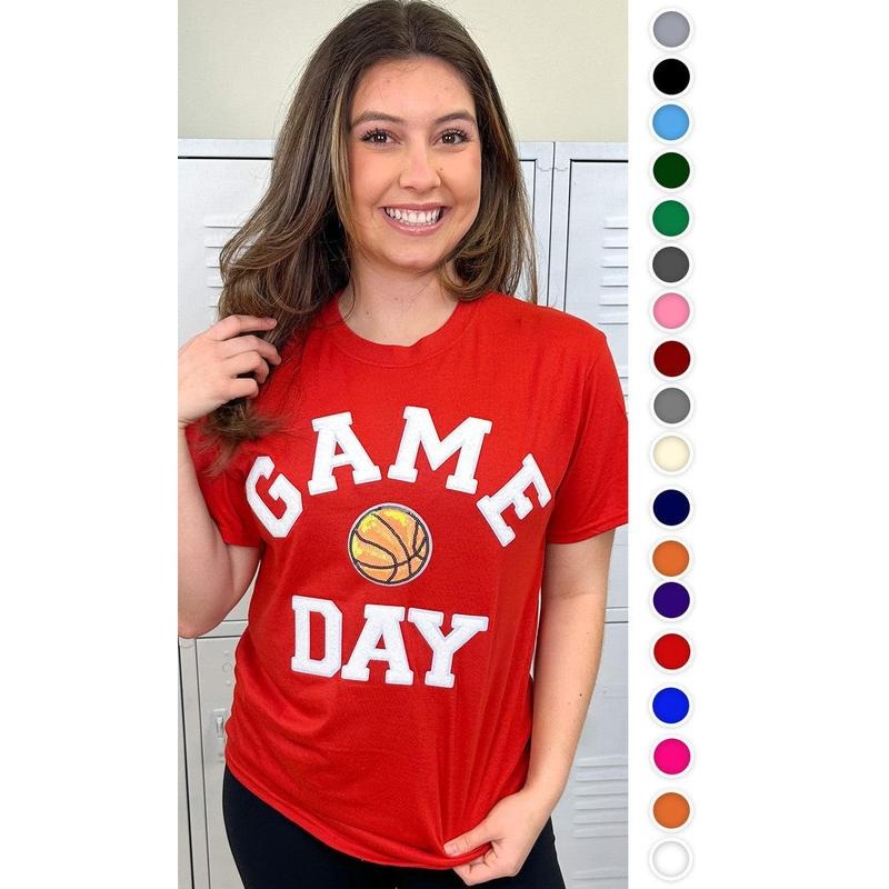 Game Day Sparkle Basketball Adult T-Shirt Hoodie, Sweatshirt | TeeBloomCo.com