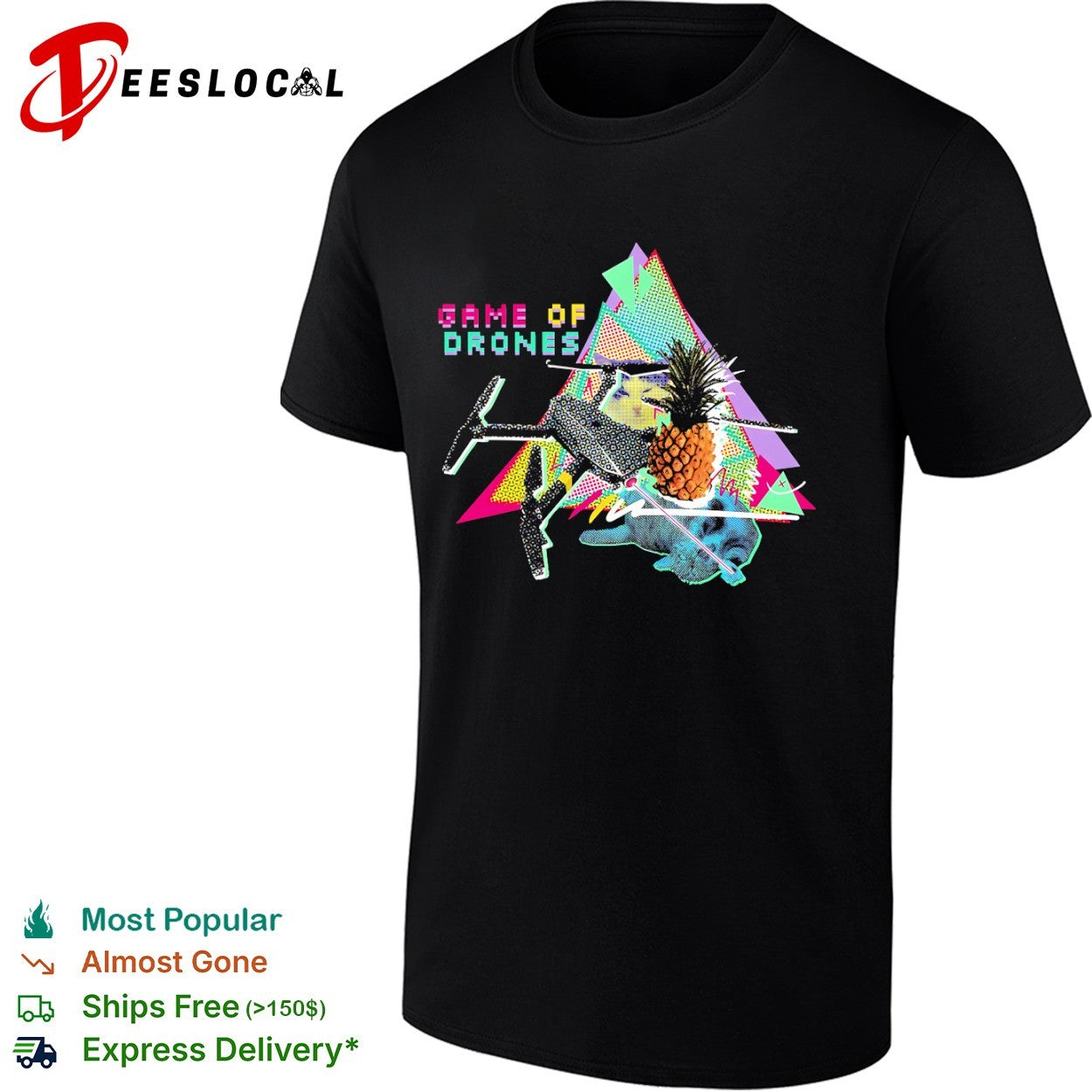 Game of Drones pineapple shirt
