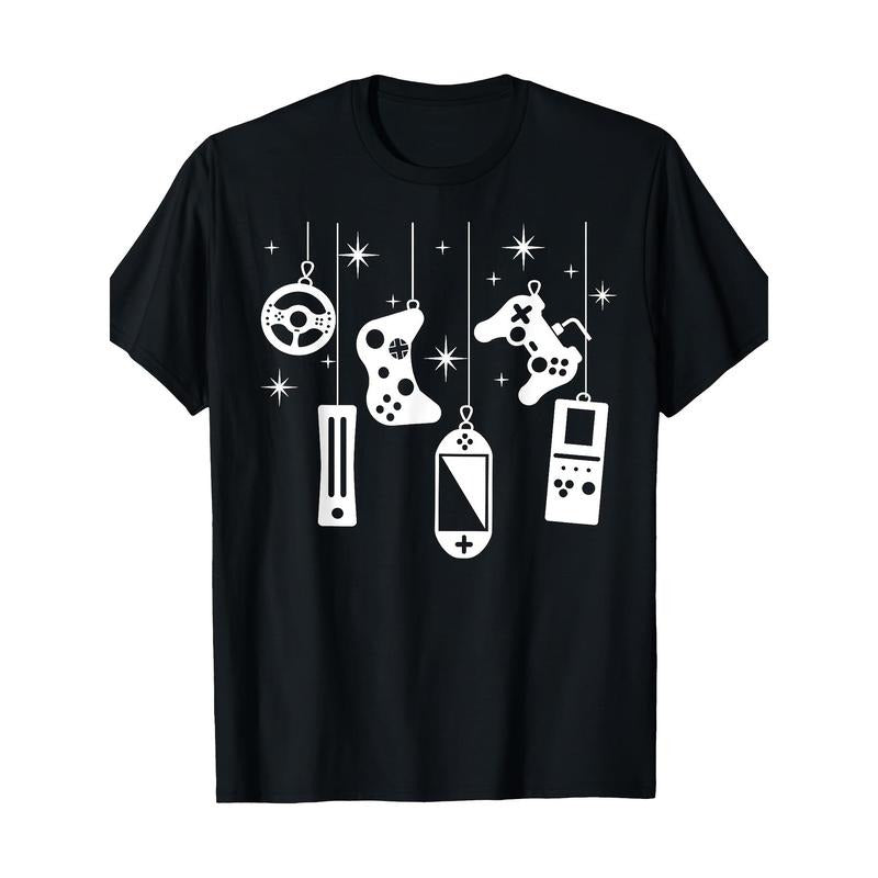 Gamer Christmas Video Game Controller Xmas Gaming Pajama 220g 100% Cotton T-Shirt made in usa Hoodie, Sweatshirt