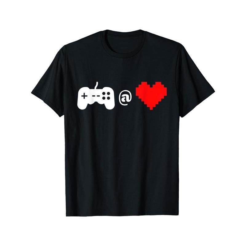 Gamer at Heart" Men's Cotton T-Shirt