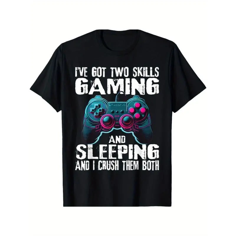 Gaming And Sleeping Funny Gamer Sayings Boys Teens Kids Men T-Shirt made in usa Hoodie, Sweatshirt | TeeBloomCo.com