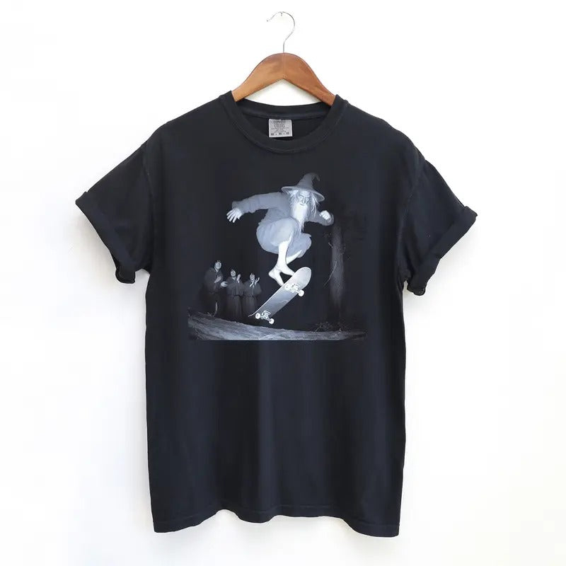 Gandulf Skateboard T Shirt, Meme Comfort Colors T-Shirt Hoodie, Sweatshirt | TeeBloomCo.com