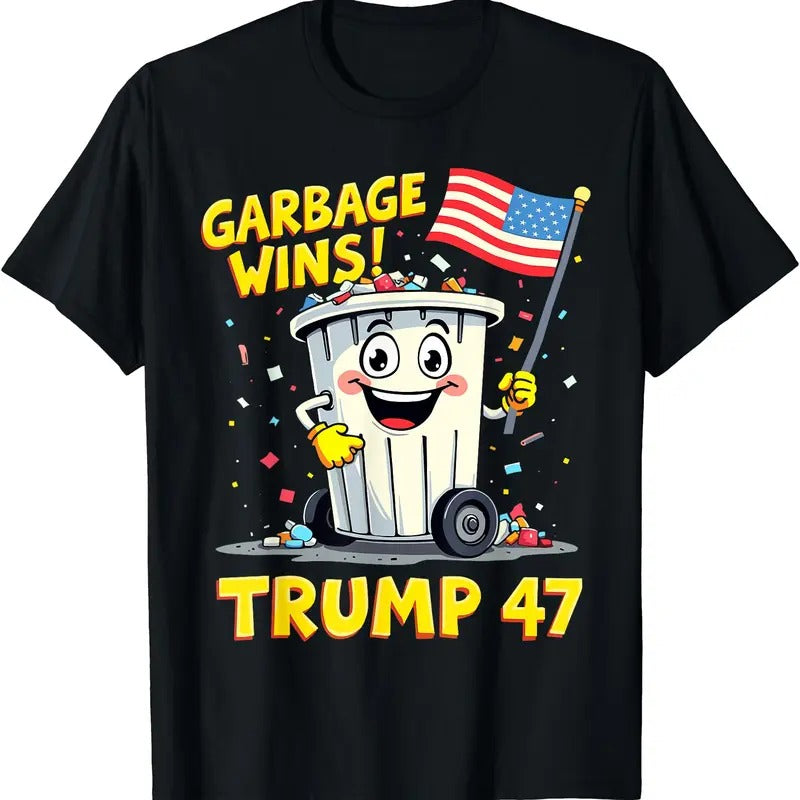 Garbage Wins Trump 47 Team Garbage For Trump 2024 Elections T-Shirt Hoodie, Sweatshirt | TeeBloomCo.com