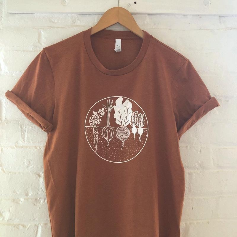 Garden T-Shirt, Vegetable Shirt, Screen Print Shirt, Soft Style Tee Hoodie, Sweatshirt | TeeBloomCo.com
