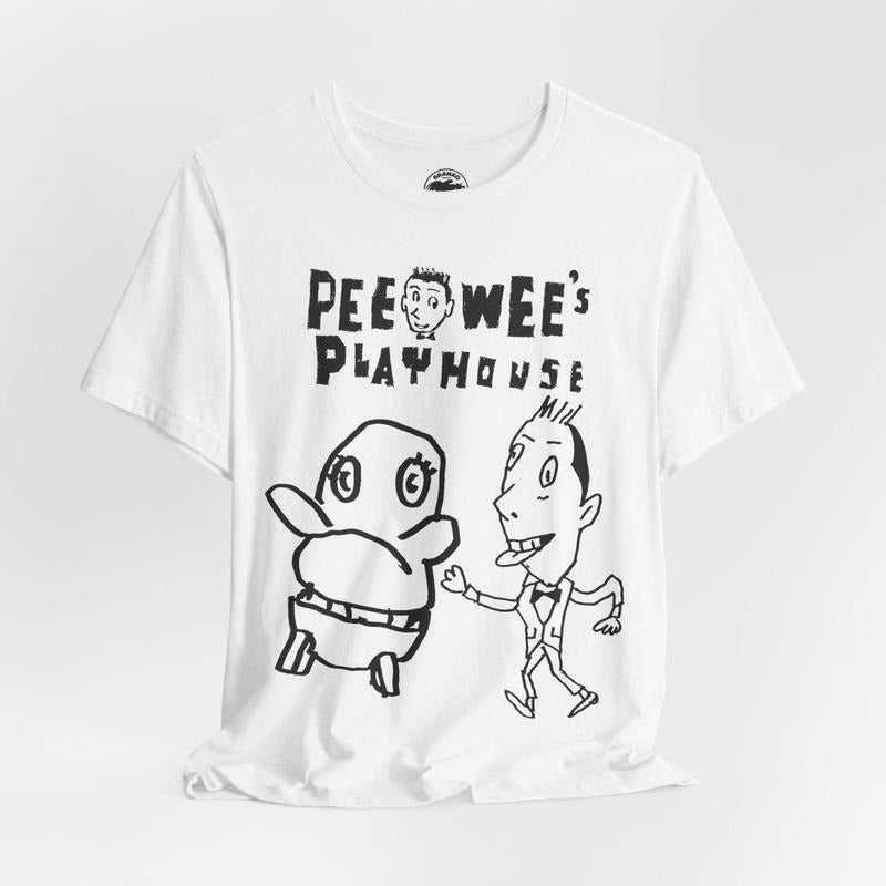 Pee Wee's Playhouse (Replica 80's Fan Club Shirt/Pee Wee Herman and Chairry/Gary Panter) Hoodie, Sweatshirt | TeeBloomCo.com