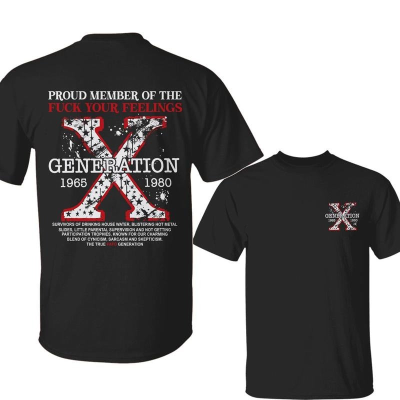 Gen X 4th Of July Shirt, Two Side Print, GenX Fafo Tee, Unisex T-shirt, Daily Wear, Graphic Cotton Top Hoodie, Sweatshirt