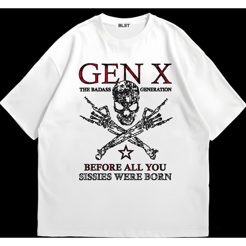 Gen X B T-Shirt Soft Cotton Add Your Unique Twist HipHop Graphic Retro 90s Vintage Hoodie, Sweatshirt | TeeBloomCo.com