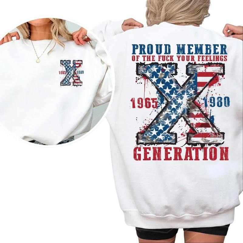 Generation X 4th Of July Two Side Shirt Raised on Hose Water and Neglect Shirt Generation X T Shirt Cotton Menswear Top...