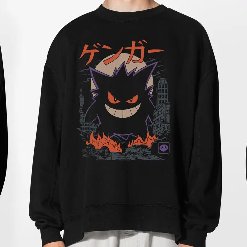 Gengar Japan Anime Shirt, Sweatshirt, Hoodie | TeeBloomCo.com