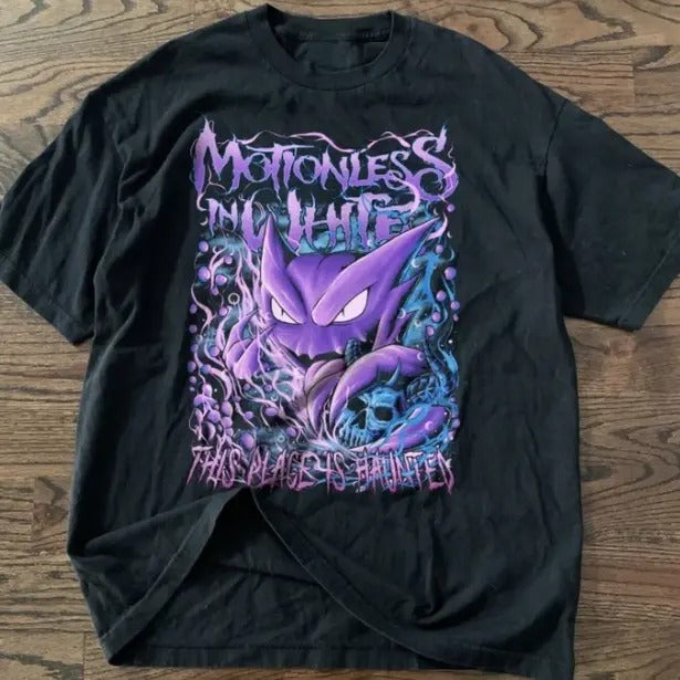 Gengar This Place Is Haunted Unisex T Shirt, Halloween Shirt Motionless In White Gengar Haunter Shirt Best Gift For Ghost...