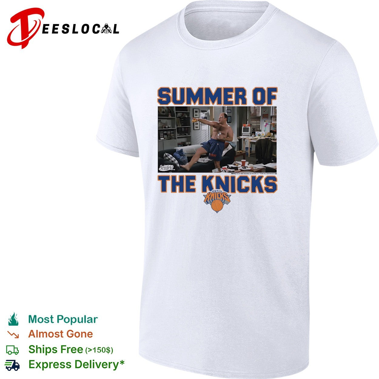 George Costanza New York Knicks Summer of the Knicks x Seinfeld basketball shirt